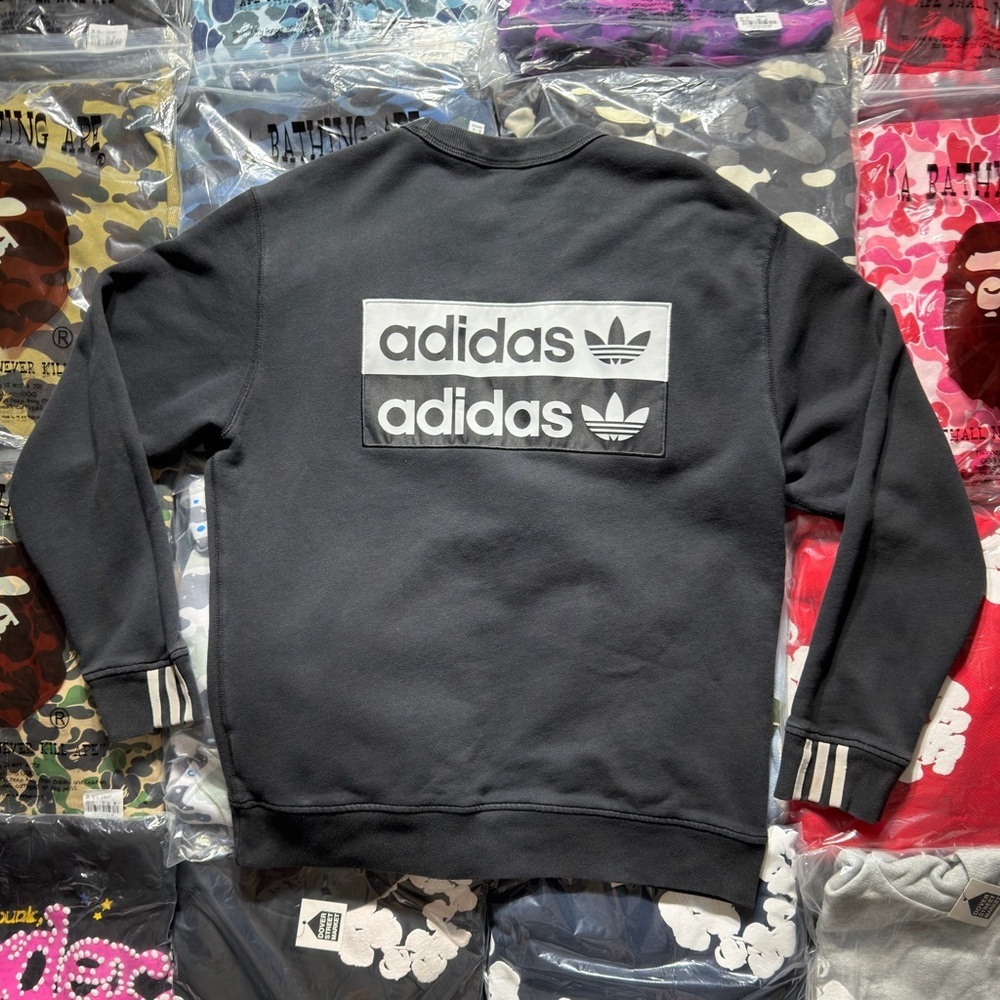 Adidas Originals Men's F A Crew Sports Fleece Black